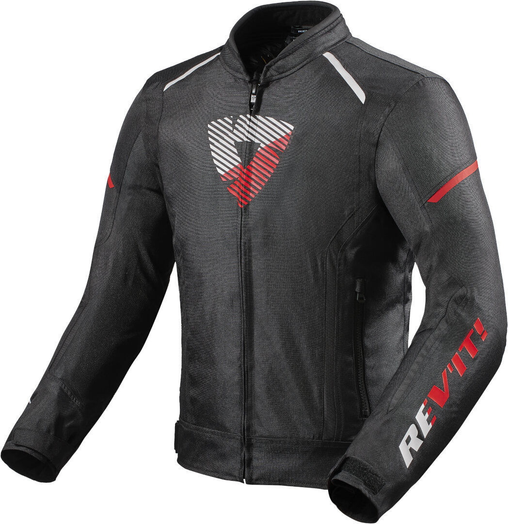 Revit Sprint H20 Veste textile moto Noir Rouge taille : M Revit Sprint H20 Veste textile moto Noir Rouge taille : M
