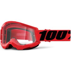 100% Strata II Lunettes de motocross Noir Rouge taille : unique taille - Publicité