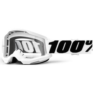 100% Strata II Everest Lunettes de motocross Noir Blanc taille : unique taille - Publicité