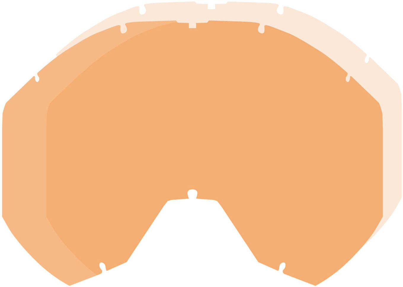 Klim Radius Pro Dbl Lentille de remplacement Orange taille : unique taille Klim Radius Pro Dbl Lentille de remplacement Orange taille : unique taille