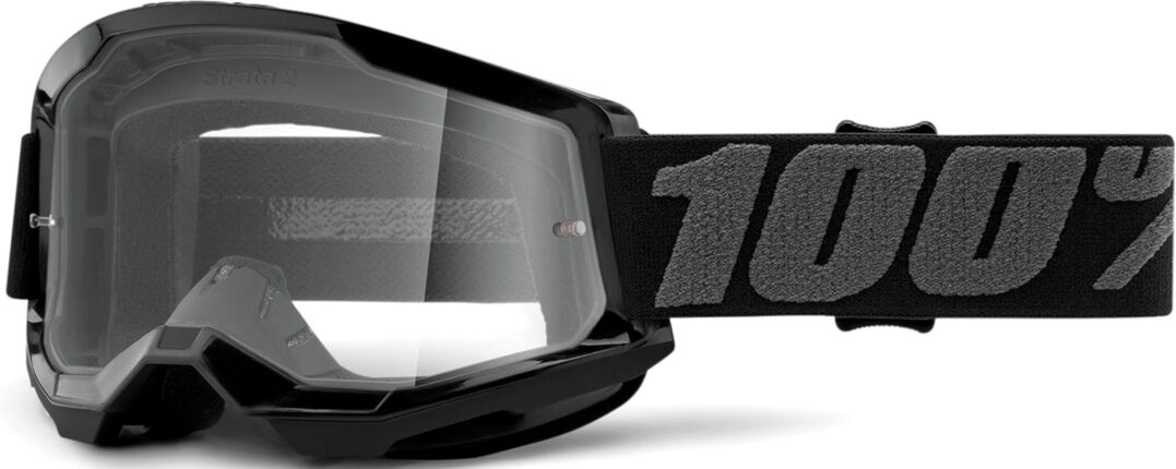100% Strata II Lunettes de motocross Noir Gris taille : unique taille 100% Strata II Lunettes de motocross Noir Gris taille : unique taille