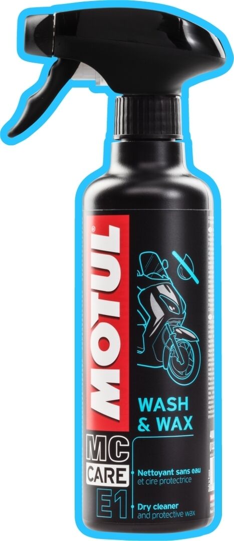 MOTUL MC Care E1 Wash And Wax Dry Cleaner Spray de 400 ml taille :