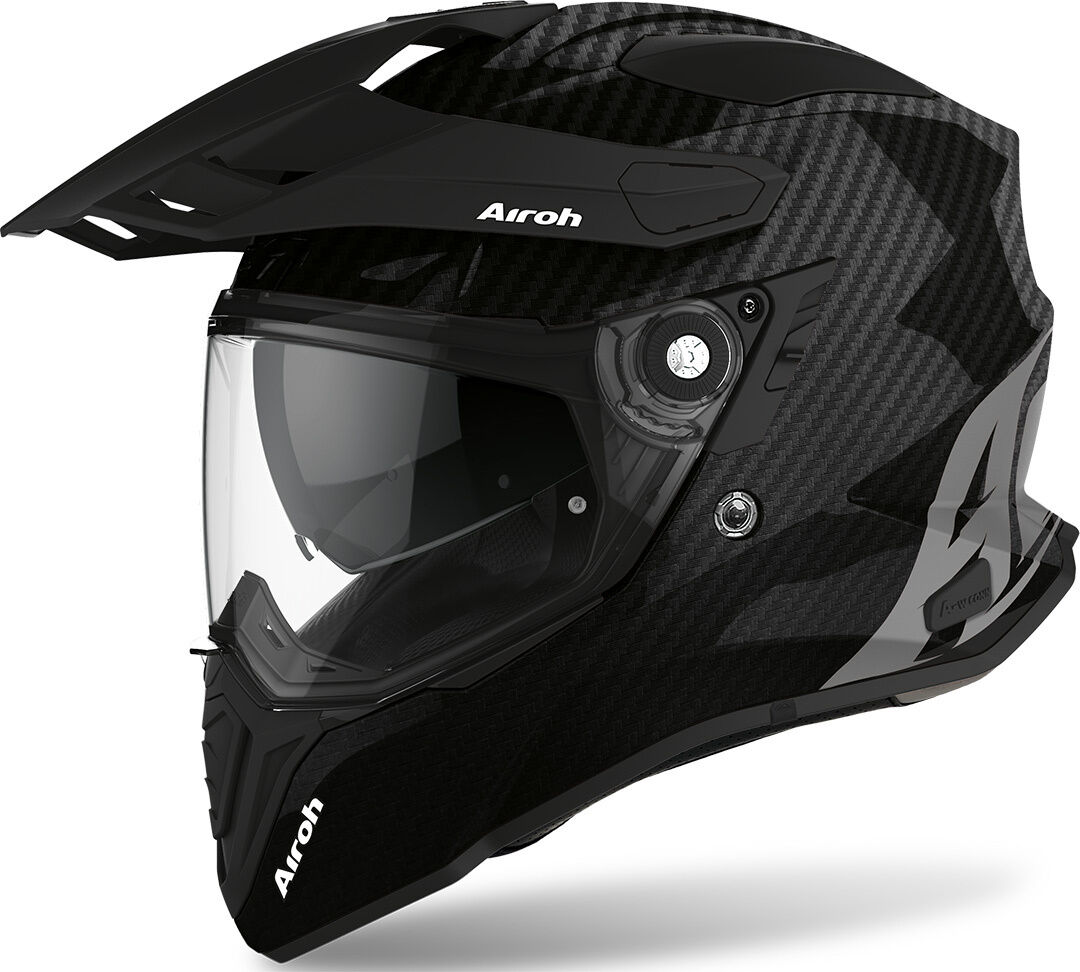 Airoh Commander Carbon Casque Motocross Noir Charbon taille : L Airoh Commander Carbon Casque Motocross Noir Charbon taille : L