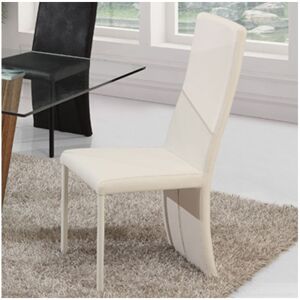 Distribain LILOU Lot de 4 chaises blanches