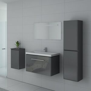 Distribain Meubles salle de bain SORRENTO GT Gris Taupe - Salledebain Online