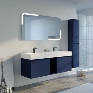 Distribain Meuble salle de bain ARTENA 1400 Bleu Saphir