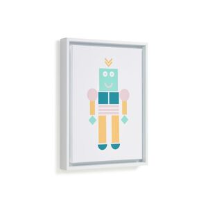 Kave Home - Tableau Julisa robot multicolore 30 x 40 cm - Publicité