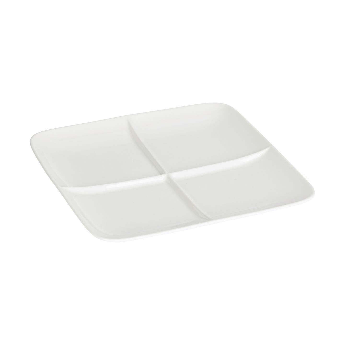 Kave Home - Assiette plate Pierina en porcelaine blanche