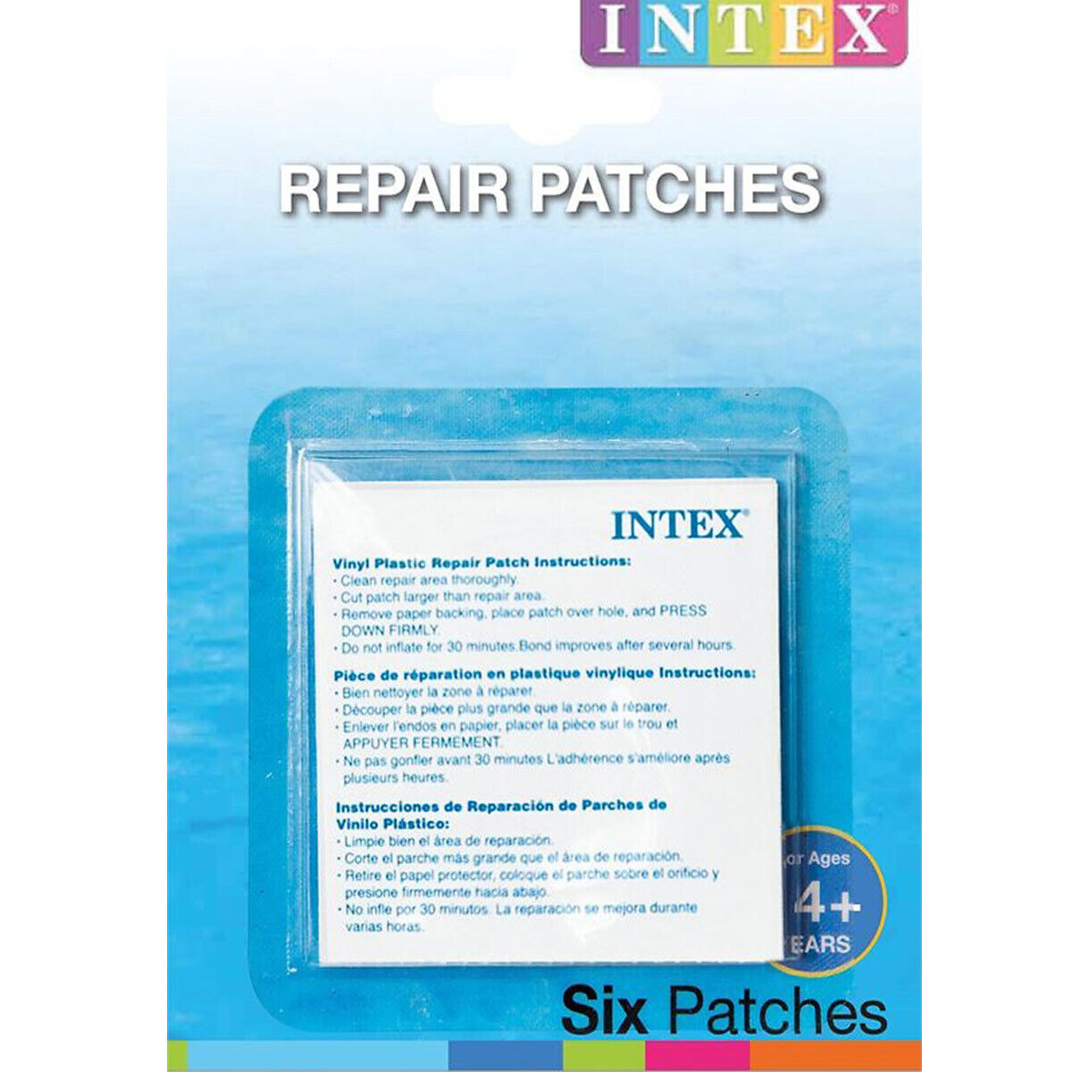 Intex Rustine de réparation autocollantes 6 rustines 49 x cm Unisexe