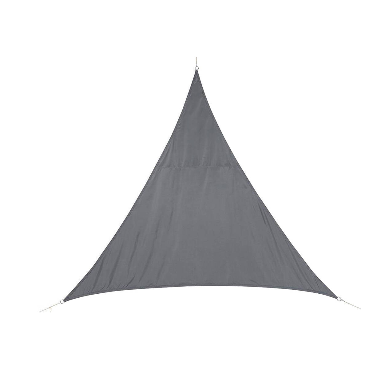 Hespéride Voile d'ombrage triangulaire Curacao Ardoise Jardin 2 x m - Polyester