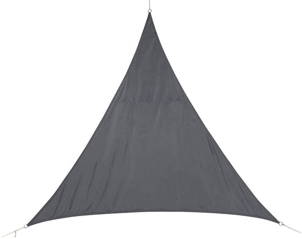 Voile d'ombrage triangulaire CURACAO Gris 4 x m - Polyester Hespéride