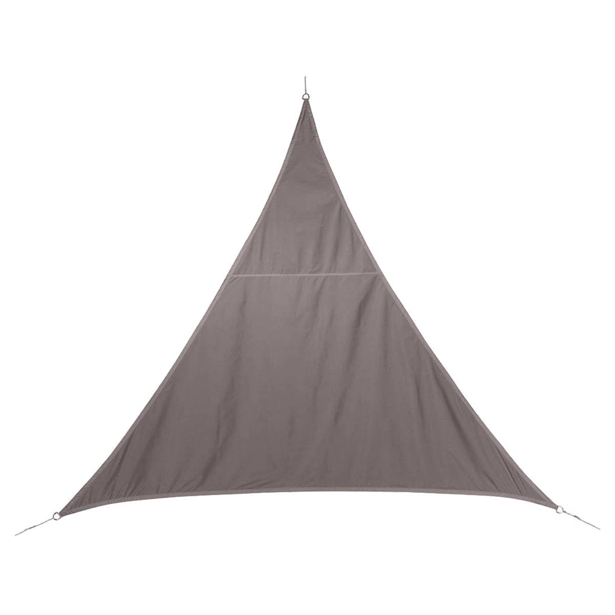 Voile d'ombrage triangulaire CURACAO Taupe 4 x m - Polyester Hespéride