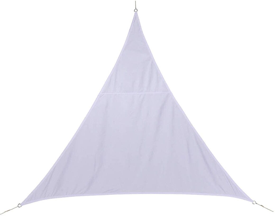 Voile d'ombrage triangulaire CURACAO Blanc 4 x m - Polyester Hespéride