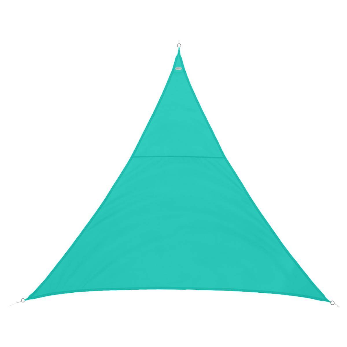 Hespéride Voile d'ombrage triangulaire Curacao Émeraude 2 x m - Polyester Hespéride