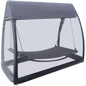 Hesperide Hamac moustiquaire TRINIDAD Ardoise 233 x 139 200 cm - Acier traite epoxy, Texaline, Polyester Hesperide