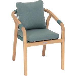 Hesperide Fauteuil de jardin PAPOUASIE Vert olive Acacia certifie FSC®, Polyester Hesperide