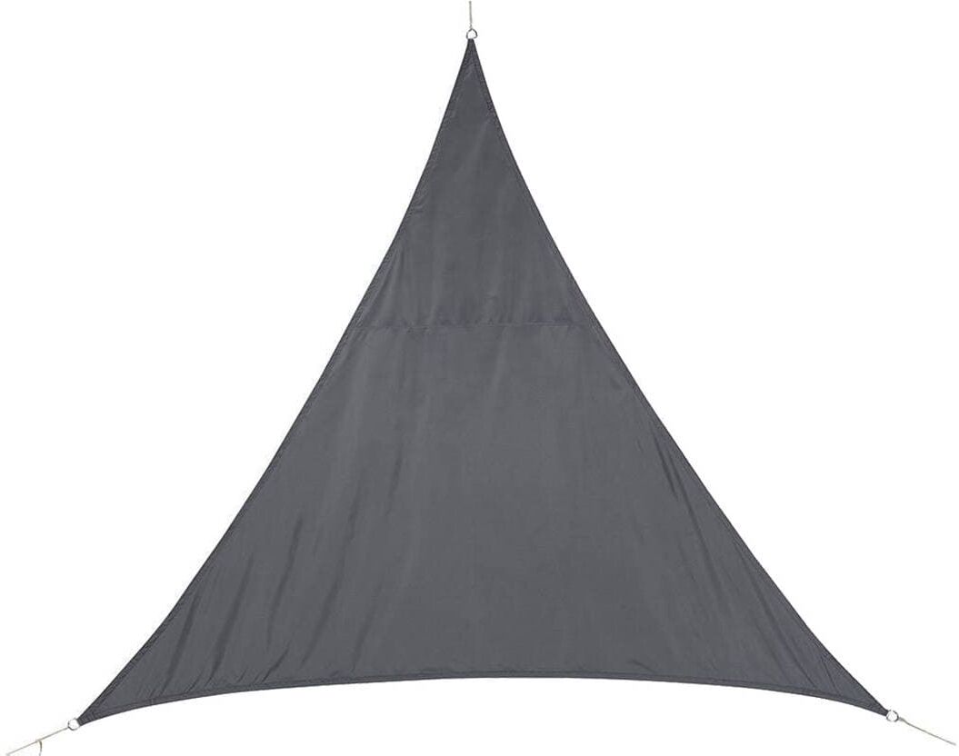 Voile d'ombrage triangulaire CURACAO Gris 3 x m - Polyester Hespéride