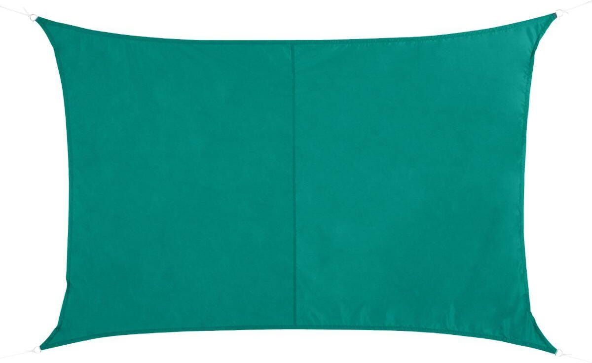 Voile d'ombrage rectangulaire CURACAO Émeraude 3 x 2 m - Polyester Hespéride