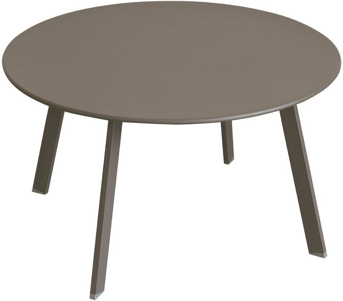 Table d'appoint de jardin ronde SAONA Tonka 70 x 40 cm - Acier traité époxy Hespéride