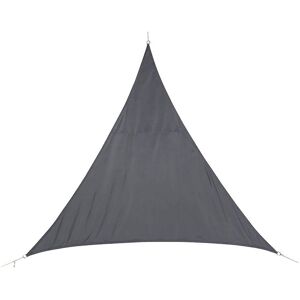 Hespéride Voile d'ombrage triangulaire CURACAO Gris 5 x m - Polyester Hespéride