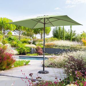 Hespéride Parasol droit rectangulaire inclinable LOOMPA Vert olive 3 x 2 m - Aluminium Ancien prix : 59,99€ Hespéride