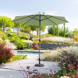 Hespéride Parasol droit rond inclinable LOOMPA Vert olive 3 m - Aluminium, Polyester Ancien prix : 59,99€ Hespéride