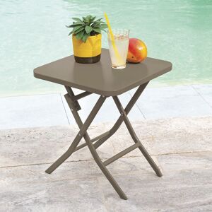 Hespéride Table d'appoint de jardin carrée GREENSBORO Tonka 40 x cm - Acier traité époxy Hespéride