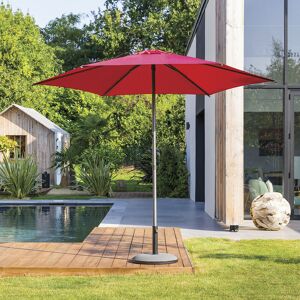 Hespéride Parasol droit rond inclinable SOYA Grenade 2,7 m - Acier, Polyester Ancien prix : 39,99€ Hespéride