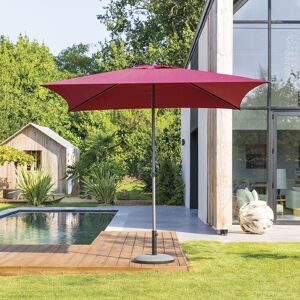 Hespéride Parasol droit carré SOYA Bordeaux 2,5 x m - Acier Ancien prix : 39,99€ Hespéride