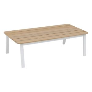 Hespéride Table basse de jardin rectangulaire ORIENGO Blanc 100 x 60 35 cm - Acacia Ancien prix : 179€ Hespéride