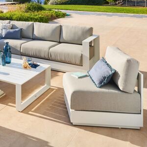 Hespéride Chauffeuse de jardin ALLURE Blanc Aluminium traité époxy, Polyester Hespéride