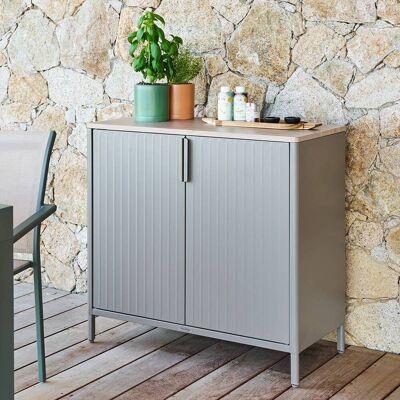 Buffet de jardin IRONIA Café 90 x 45 86 cm - Acier galvanisé, Traitement antirouille renforcé Hespéride - Publicité Buffet de jardin IRONIA Café 90 x 45 86 cm - Acier galvanisé, Traitement antirouille renforcé Hespéride - Publicité
