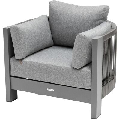 Fauteuil de salon jardin PARADIZE Aluminium traité époxy, Oléfine Hespéride