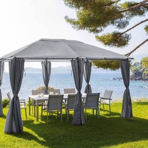 Toile de tonnelle SANTORINI Ardoise Pour 4 x 3 m - Polyester Hespéride - Publicité Toile de tonnelle SANTORINI Ardoise Pour 4 x 3 m - Polyester Hespéride - Publicité