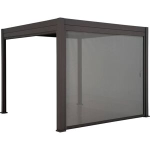 Store pour pergola bioclimatique EVORA Ardoise Côté 4 m - 3,7 Aluminium, Texaline Hespéride - Publicité Store pour pergola bioclimatique EVORA Ardoise Côté 4 m - 3,7 Aluminium, Texaline Hespéride - Publicité