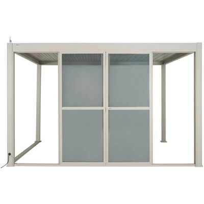 Portes coulissantes EVORA Argile Pour Côté 4 m - 3,7 x 2,3 Aluminium traité époxy Hespéride - Publicité Portes coulissantes EVORA Argile Pour Côté 4 m - 3,7 x 2,3 Aluminium traité époxy Hespéride - Publicité