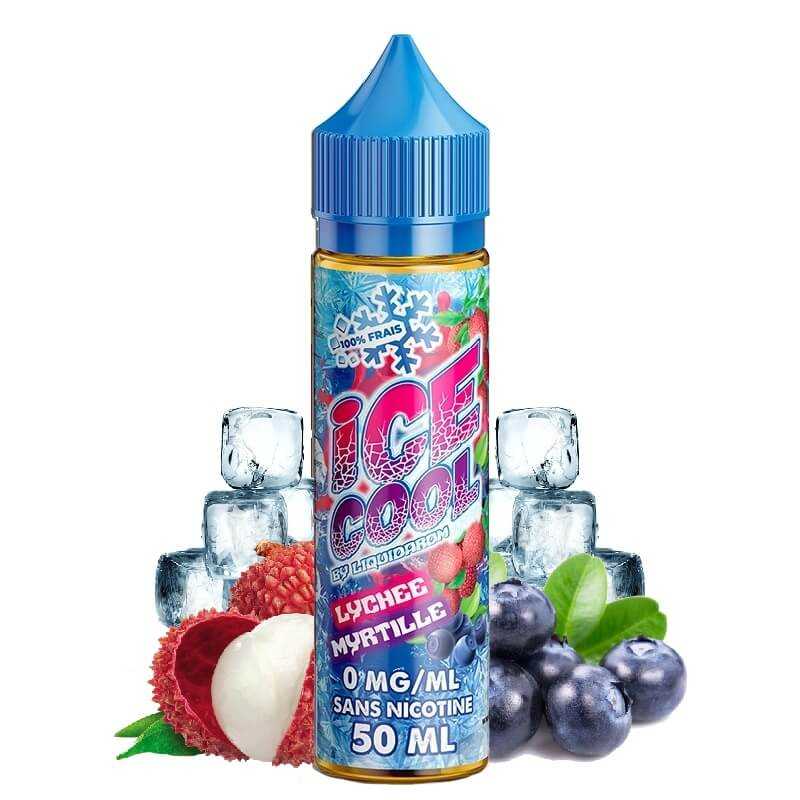 Ice cool Lychee Myrtille 50ml - Ice Cool- Genre : 40 - 70 ml