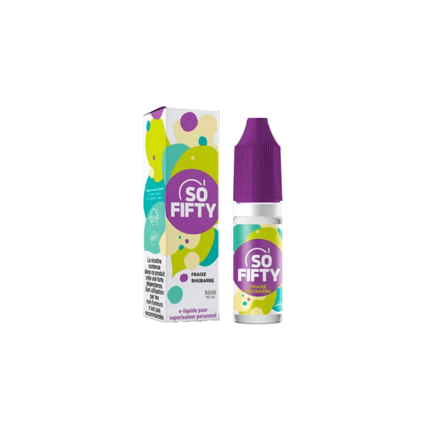 So Fifty Fraise Rhubarbe So Fifty Genre 10 ml Articles pour fumeurs  