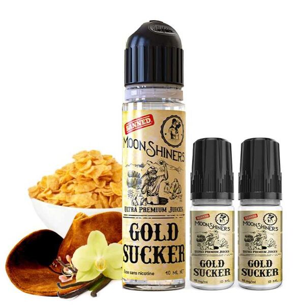 Le French liquide Gold Sucker 50ml Moonshiners Le French Liquide Genre 40 70 ml Articles pour fumeurs  