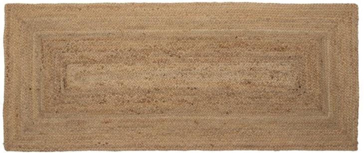 Tousmesmeubles Tapis rectangulaire Jute tressé naturel 70*170 - PEALE - L 170 x l 70 x H 1