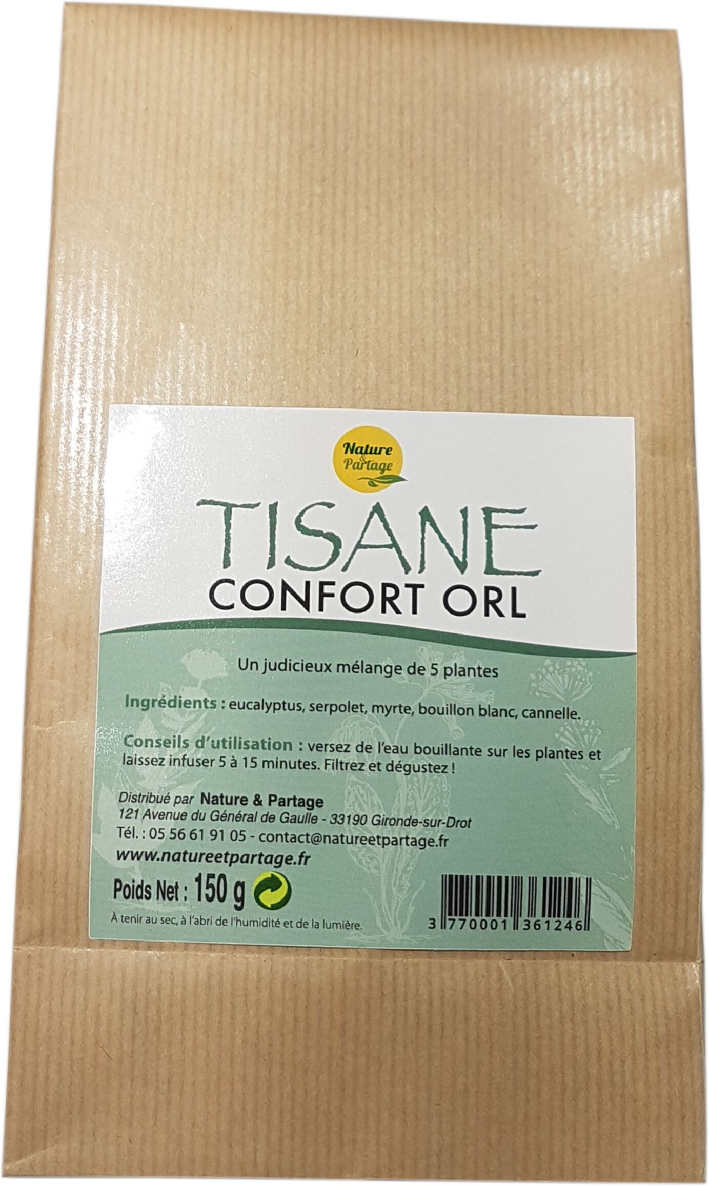 Nature Et Partage Tisane confort ORL - 150 g