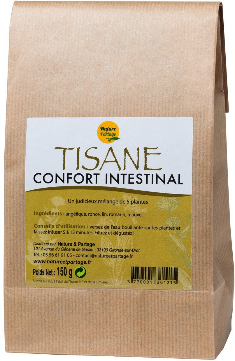 Nature Et Partage Tisane confort intestinal - 150 g Nature Et Partage Tisane confort intestinal - 150 g