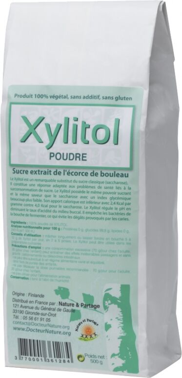 Nature Et Partage Poudre de Xylitol - 500 g Nature Et Partage Poudre de Xylitol - 500 g