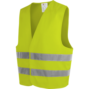 Gilet professionnel Haute-visibilité jaune fluo Ce gilet haute-visibilité composé de tissu fluorescent jaune, permet de vous assurer une sécurité maximale lorsque vous intervenez sur des chantiers publics ou à proximité d'un réseau routier. Ce image