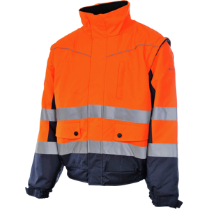 Blouson de travail Wuerth MODYF 2 en 1 haute visibilite orangemarine Orange 3XL