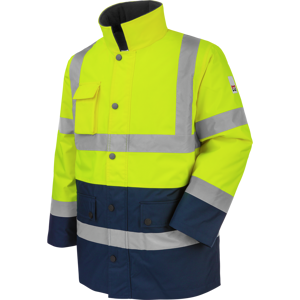 Parka de travail Wuerth MODYF haute visibilite jaunemarine Jaune 3XL