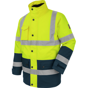 Parka de travail Wuerth MODYF haute visibilite 4 en 1 jaunemarine Jaune L