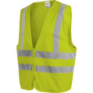 Gilet haute visibilite jaune en tissu mesh Wuerth MODYF Jaune LXL