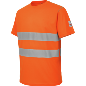 Tee shirt de travail microporeux Wuerth MODYF haute visibilite orange Orange