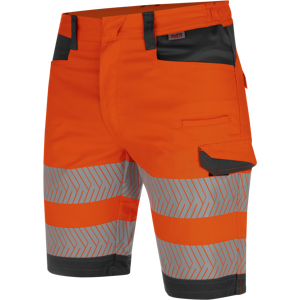 Bermuda de travail haute visibilite fluo orangeanthracite Wuerth MODYF Orange